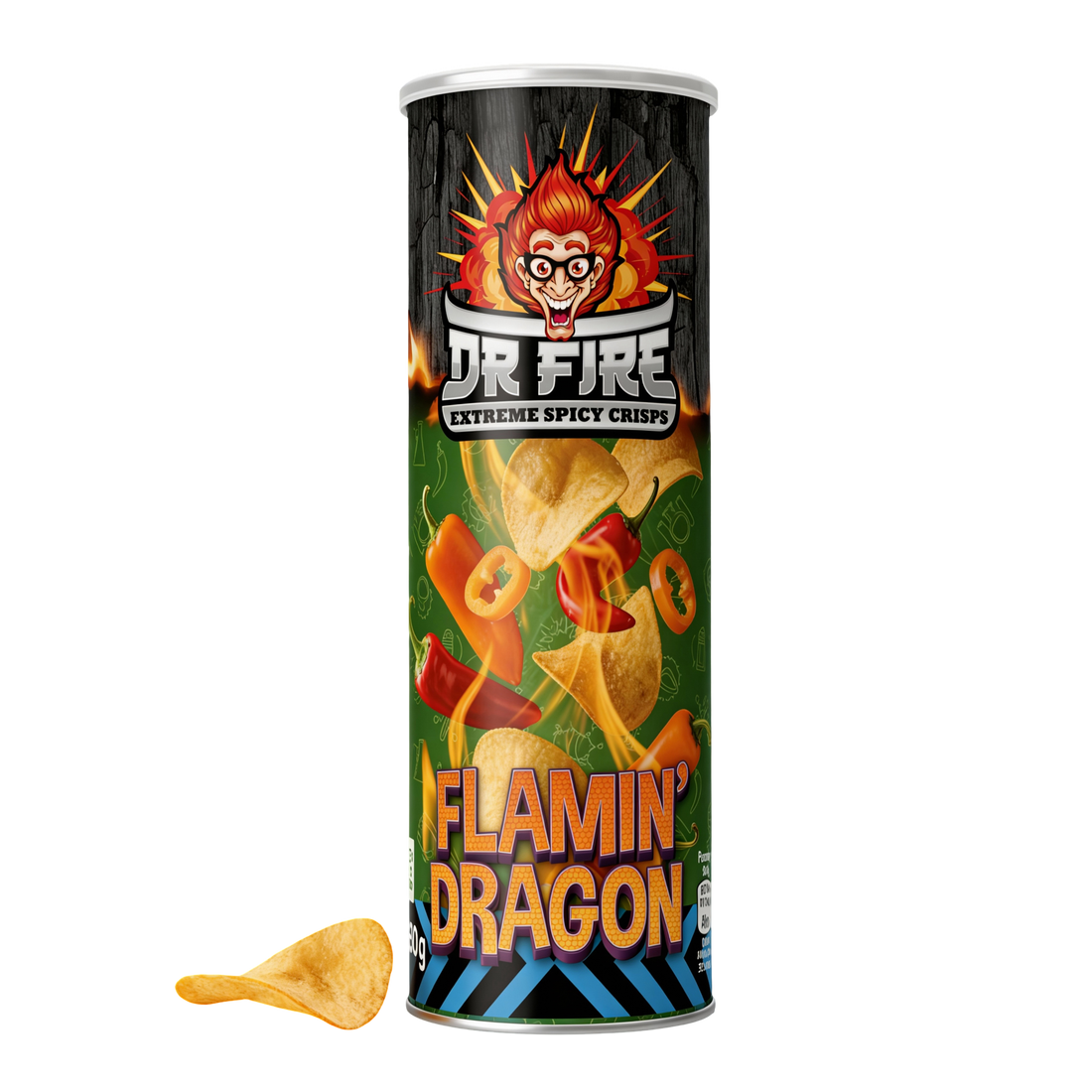 Dr. Fire chips Flammande drake 80 g