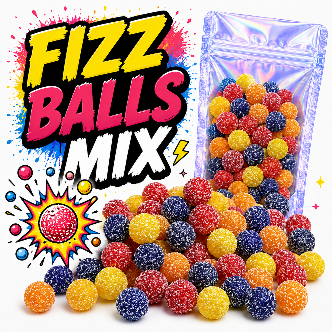 Lutti Fizz Balls Mix