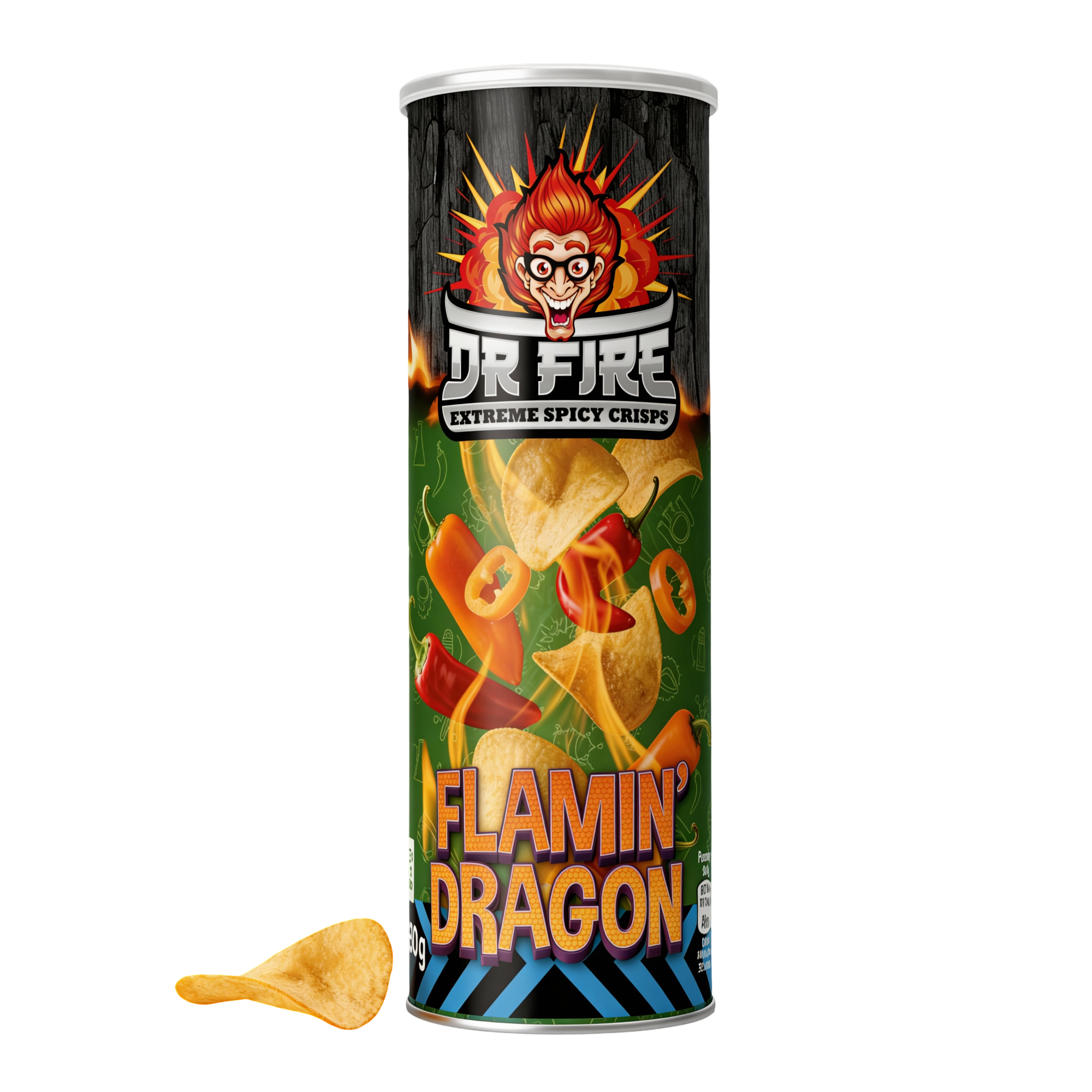 Dr. Fire chips Flammande drake 80 g