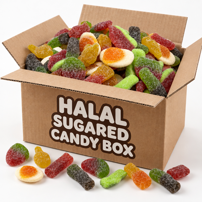 Halal godislåda med sockeröverdrag