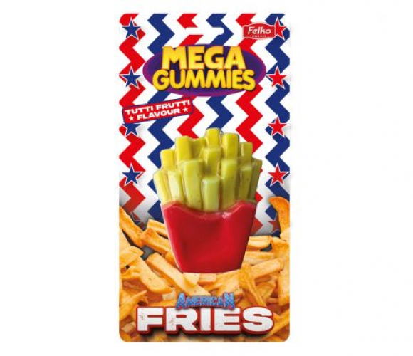 Mega Gummies amerikanska pommes frites 120 gram
