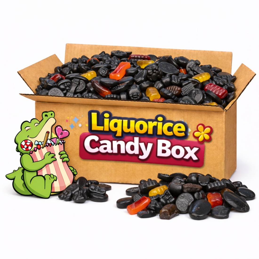 Kiloknaller lakrits godisbox