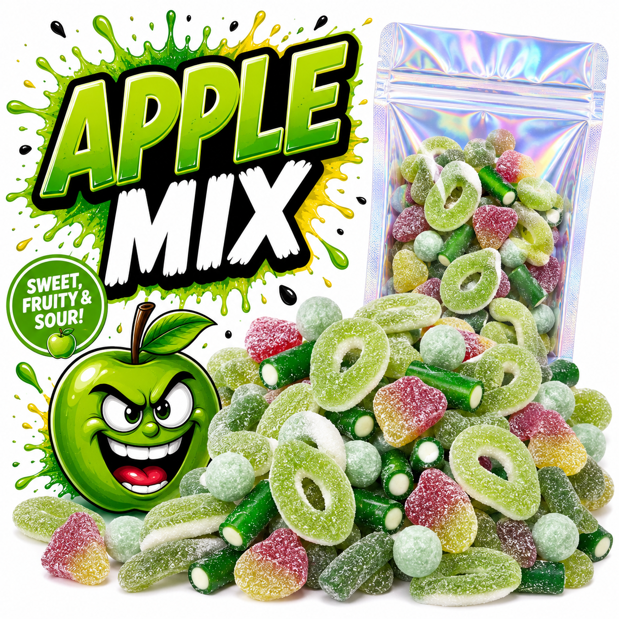Söt &amp; sur äppelmix